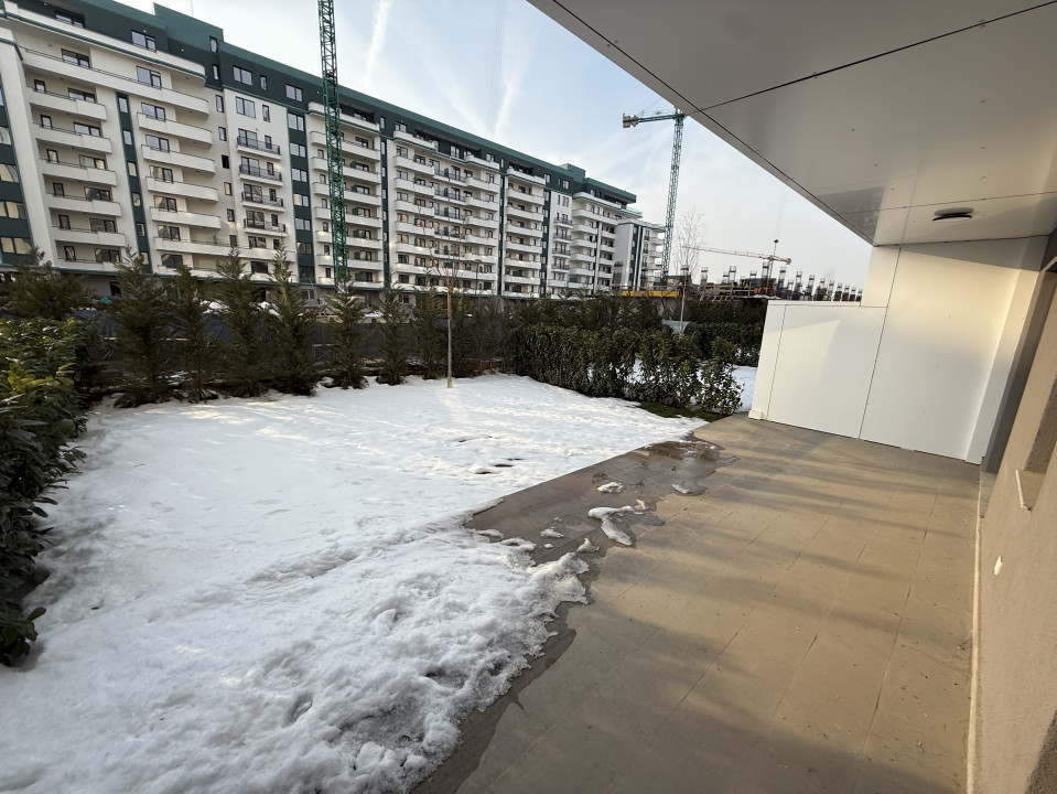 Apartament 2 camere First Estates cu grădină privată - ÎNCĂLZIRE GRATUITĂ-
