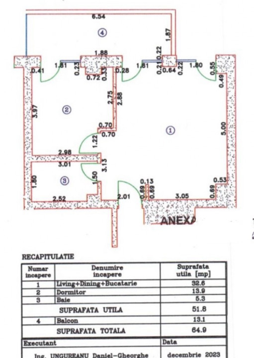 Apartament 2 camere Cortina 126