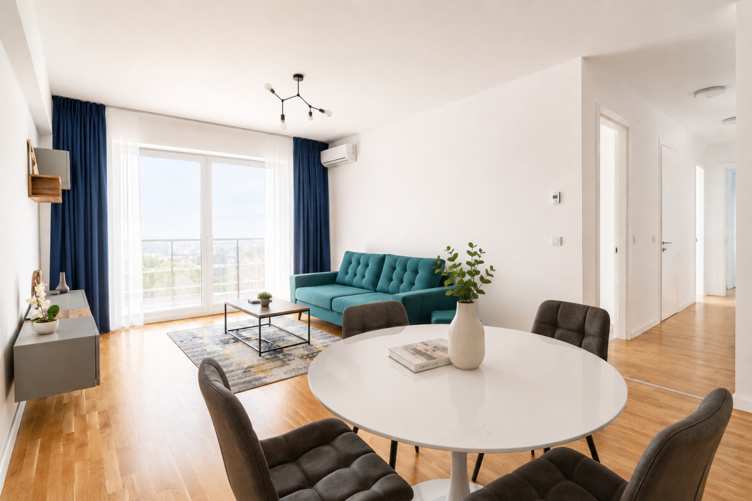 1100 Euro + TVA | Apartament 3 camere – Luxuria Residence