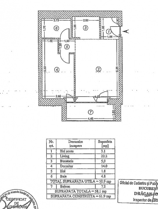 Apartament 2 camere One Cotroceni