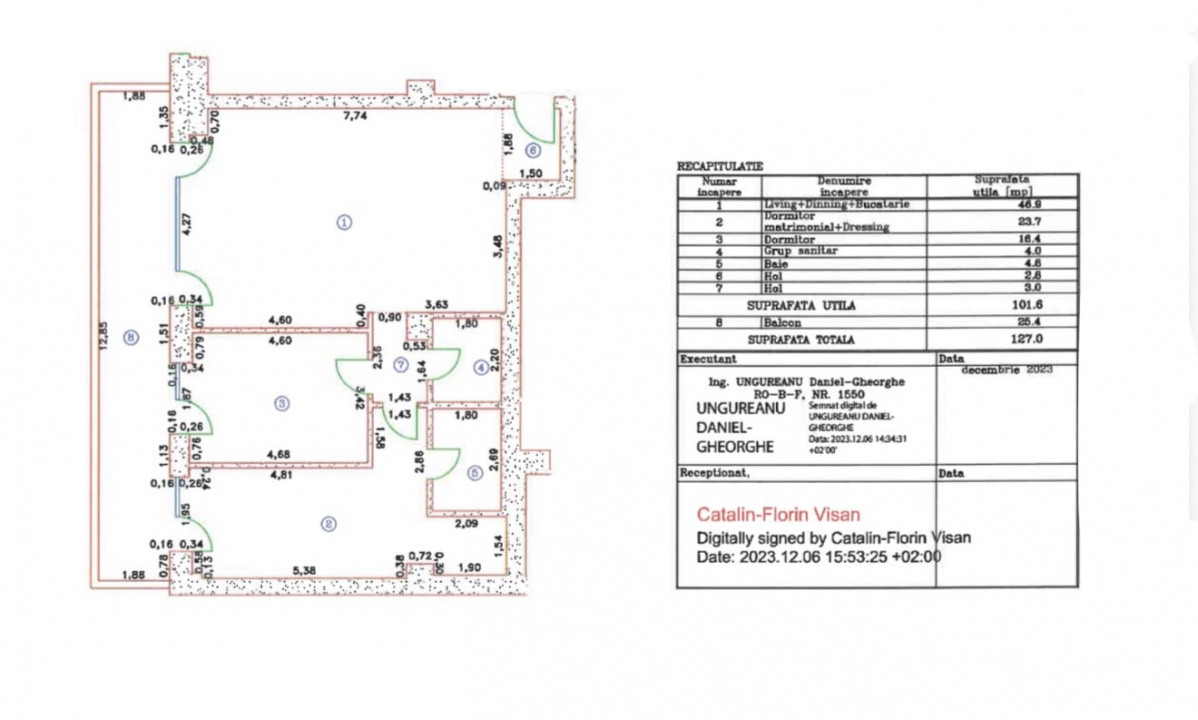 Apartament 3 camere Cortina 126